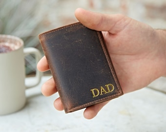 Personalised Buffalo Leather Credit Card Holder