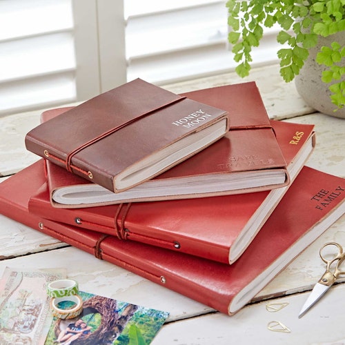 Personalised Distressed Leather Photo Album Leather Picture Etsy Australia