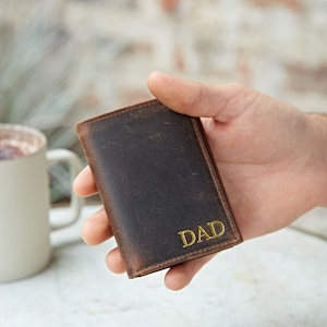 Personalised Buffalo Leather Credit Card Holder