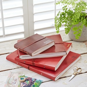 Large Photo Album Traditionally Bound in Recycled Leather - Personalis –  BeGolden