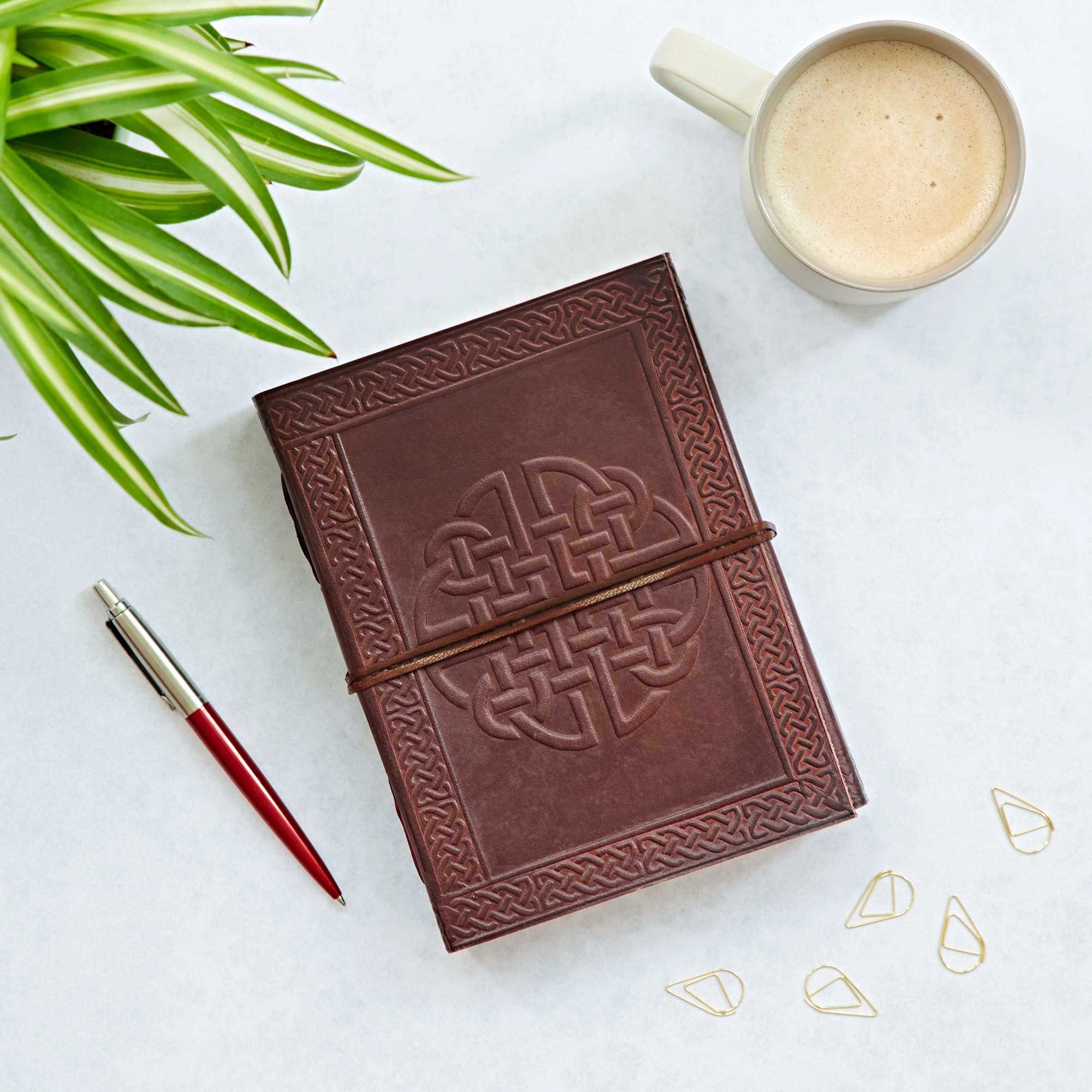 Leather Sketch Book-Coffee (A 5 ) - Buy best Handmade Products in