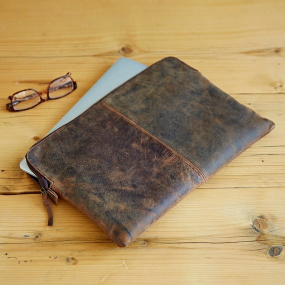 personalised leather macbook case