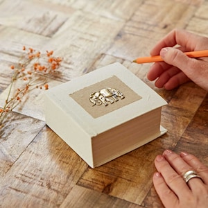Elephant Dung Notecube - Carta per appunti del commercio equo e solidale - Carta da lettere - Carta riciclata ed ecologica - Regalo eccentrico e insolito