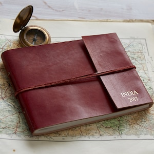 MARTINIQUE Free Shipping Handmade Leather Travel Photo Album Color