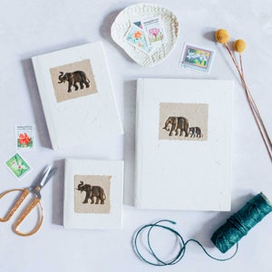 Handmade Elephant Dung Notebook - Recycled and Sustainable Paper - Elephant Gift - Journal/Diary - Hardback Notebook - Gifts For Writers