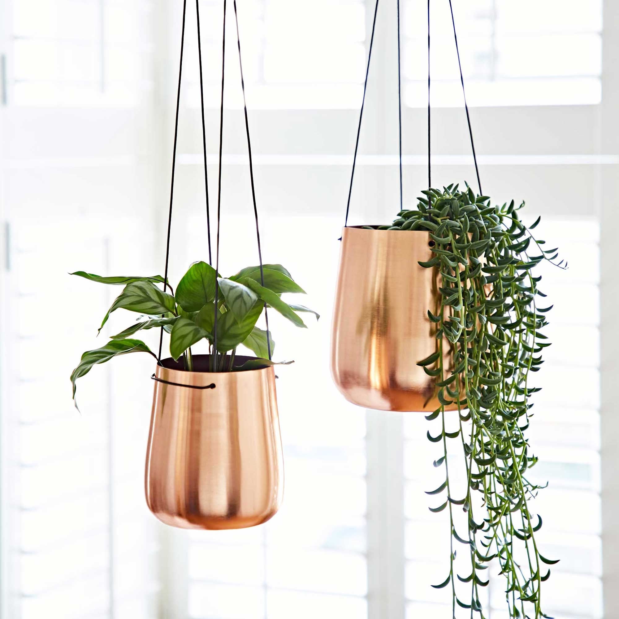 Copper hanging planter - Etsy 日本