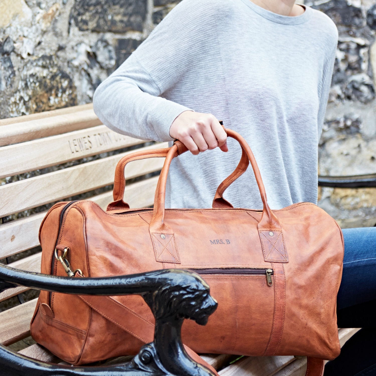 personalised gym duffle bag