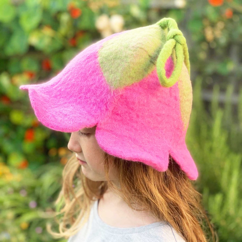 Colourful Felt Festival Flower Fairy Hat Fair Trade, Handmade, Sustainable Hippy Party Hat Unusual Gifts image 5