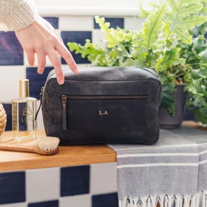 Waschtasche für Herren aus Büffelleder - Kulturbeutel - Kulturbeutel - Kulturbeutel - Dopp Kit Bag