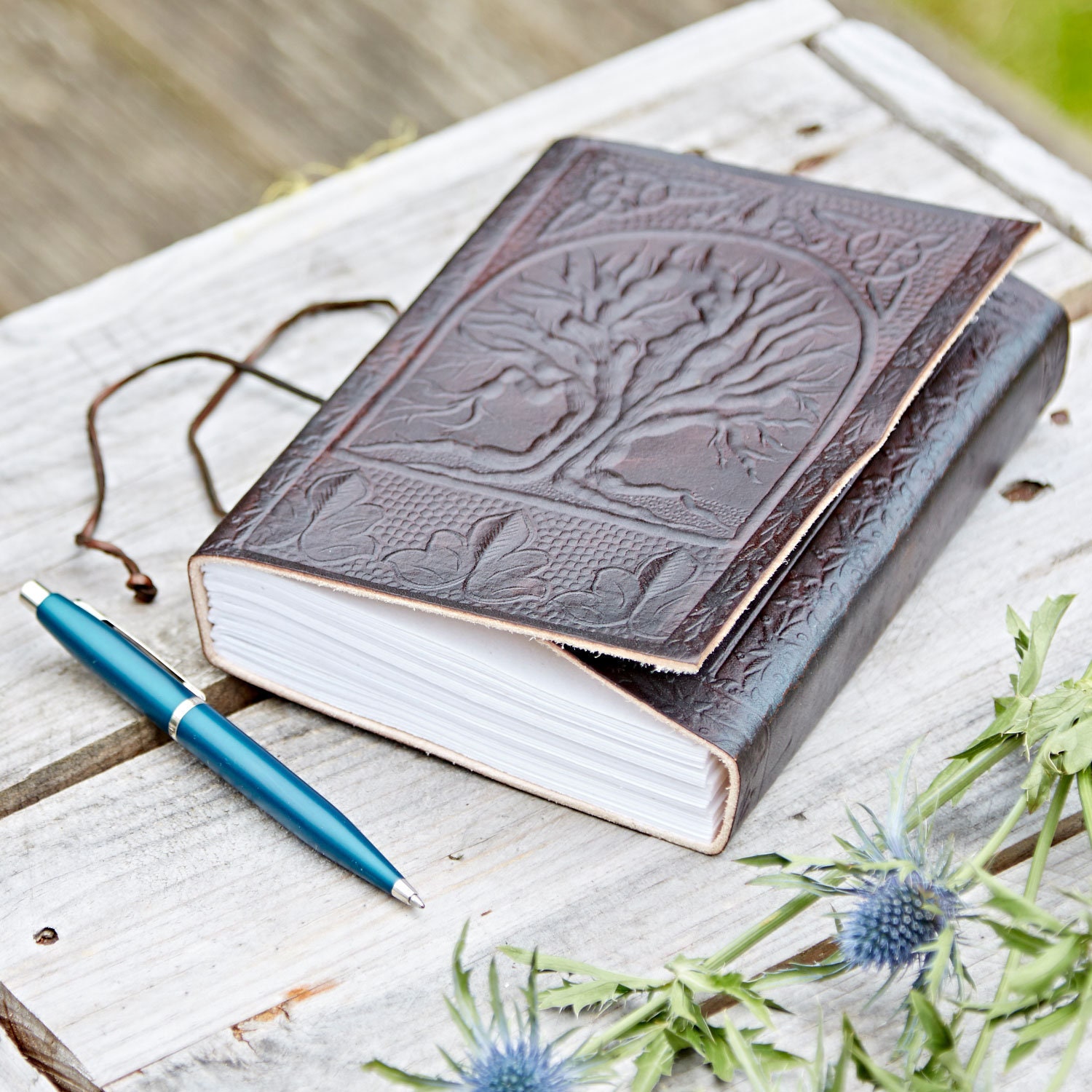 Tree Of Life Leather Journal - Leather Journal - Leather Notebook - L…