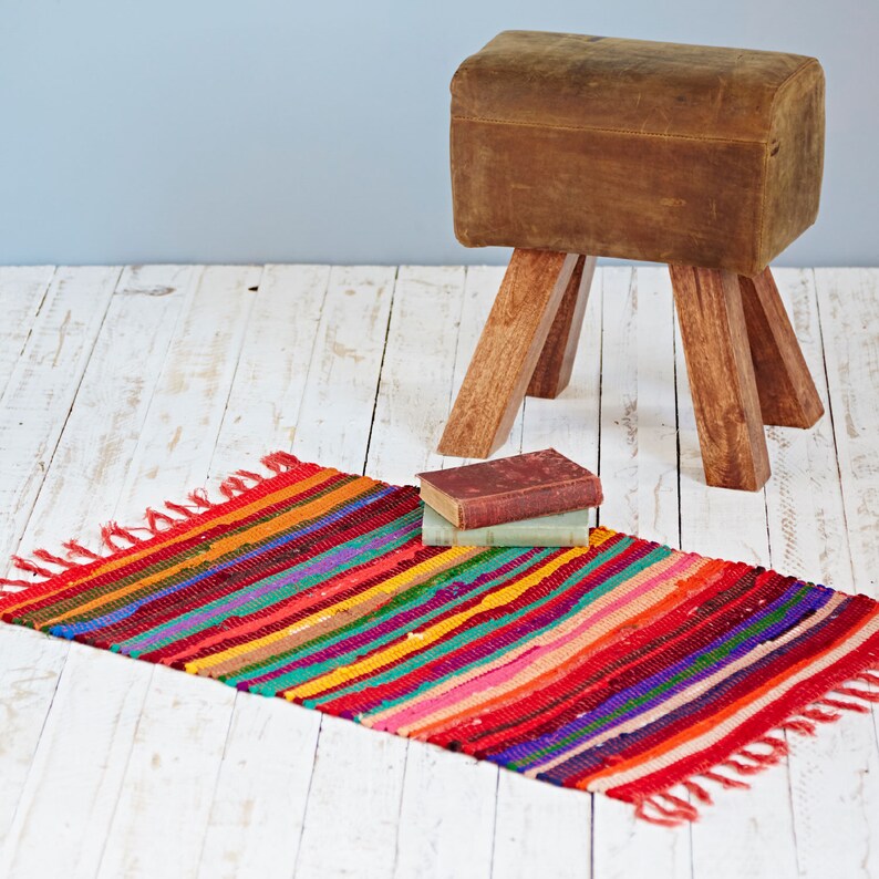 Handmade Recycled Cotton Rag Rug Small Medium Large Runner Etsy UK