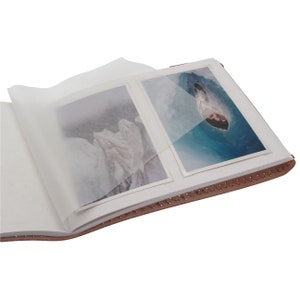 Album photo personnalisé en cuir effet vieilli Album photo en cuir Scrapbooking Album personnalisé Album personnalisé Album de mariage image 7