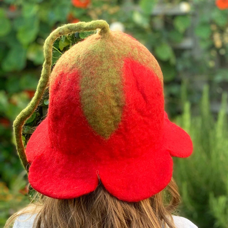 Colourful Felt Festival Flower Fairy Hat Fair Trade, Handmade, Sustainable Hippy Party Hat Unusual Gifts image 9