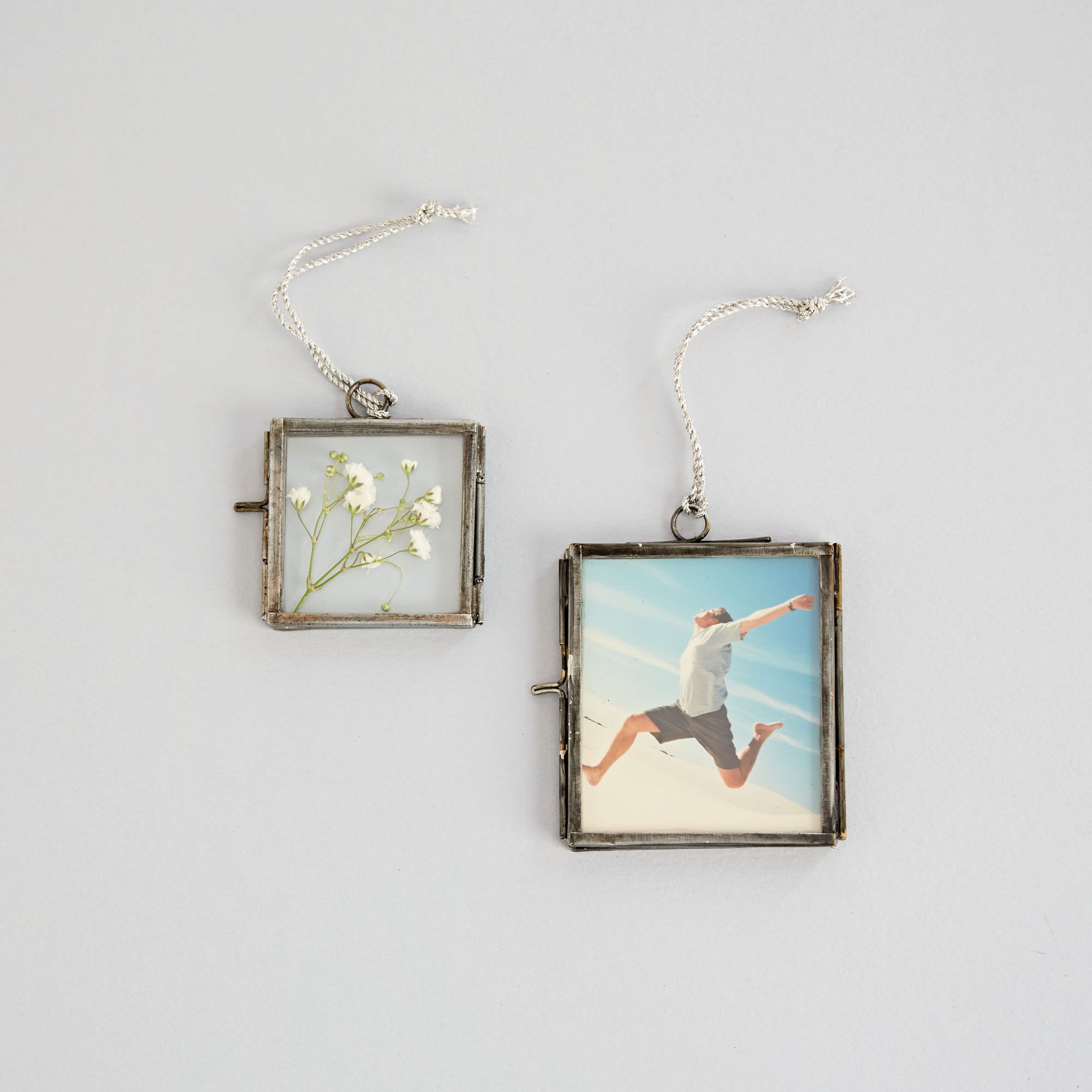 Small Hanging Glass and Metal Photo Frame One Picture Frame Etsy UK