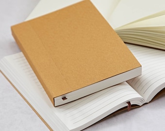 Recharge de pages de carnet rechargeables - cadeau pour écrivains - papier recyclé - fait main - papier FSC