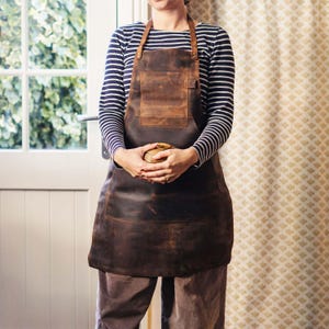 Personalised Buffalo Leather Apron - Blacksmith Craft  Aprons - Work Aprons - Personalized Apron - Butchers - Bartender - Chef - BBQ