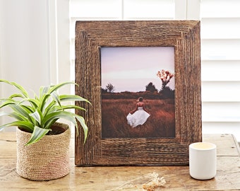 Handmade Natural Fiber Photo Frames (4x6 and 3x5) - Autumn Spirit