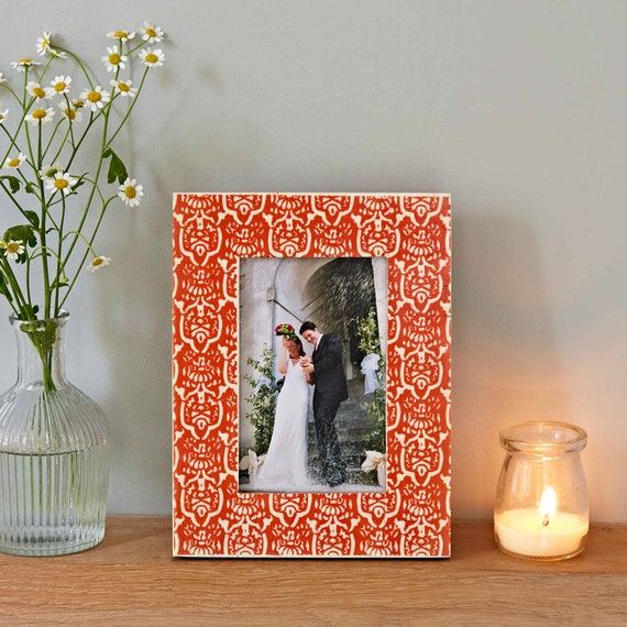 Recycled Glass and Metal Photo Frame 4x6 Picture Frame 5x7 Photo Frame  Industrial Frame Sustainable 6x4 7x5 Inch Wedding Frame 