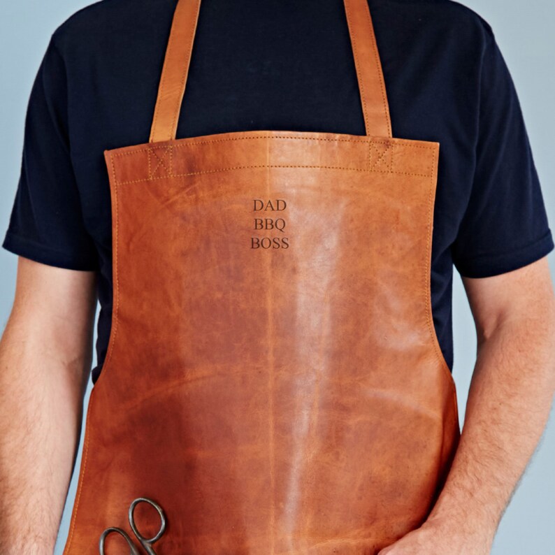 Personalised Distressed Leather Apron Blacksmith Craft Etsy UK