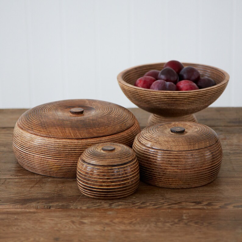 Handmade Carved Mango Wood Raised Bowl Serving Bowls Salad Etsy