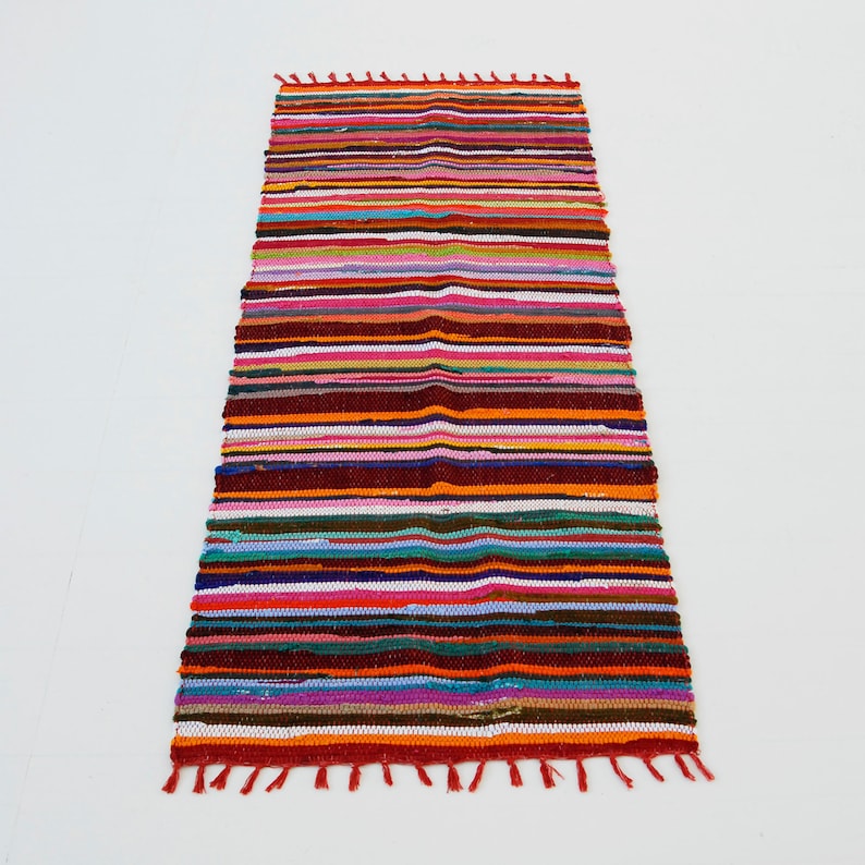 Handmade Recycled Cotton Rag Rug Small Medium Large Runner Etsy