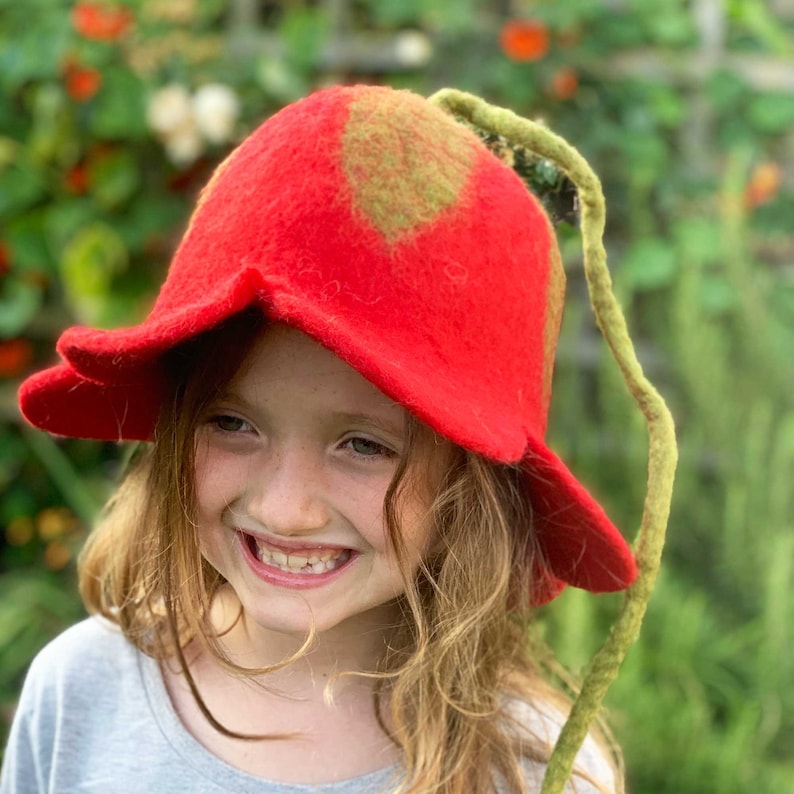 Colourful Felt Festival Flower Fairy Hat Fair Trade, Handmade, Sustainable Hippy Party Hat Unusual Gifts image 8