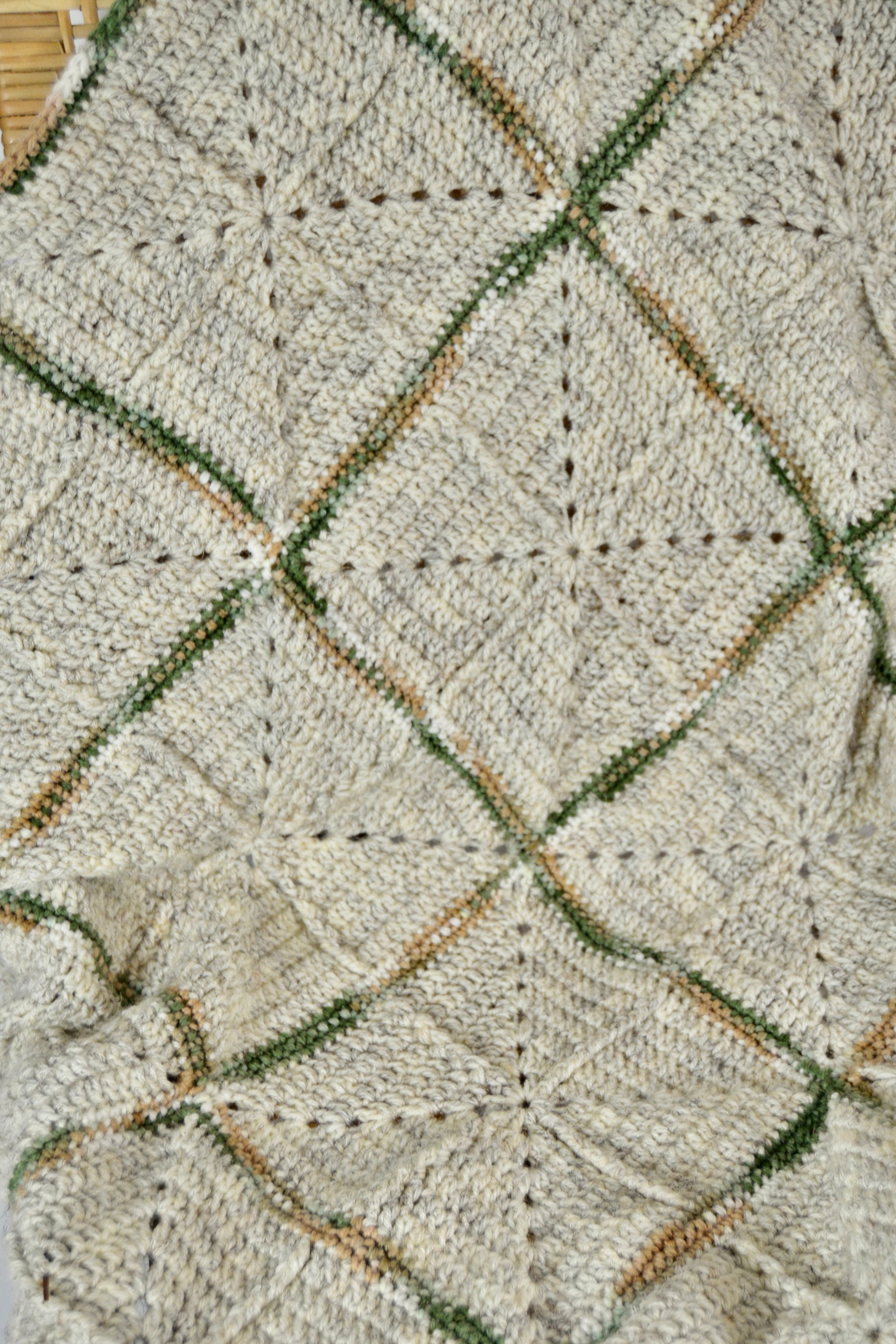 Afghan throw cashmere/ Afghan blanket/ handmade modern Afghan/ Etsy