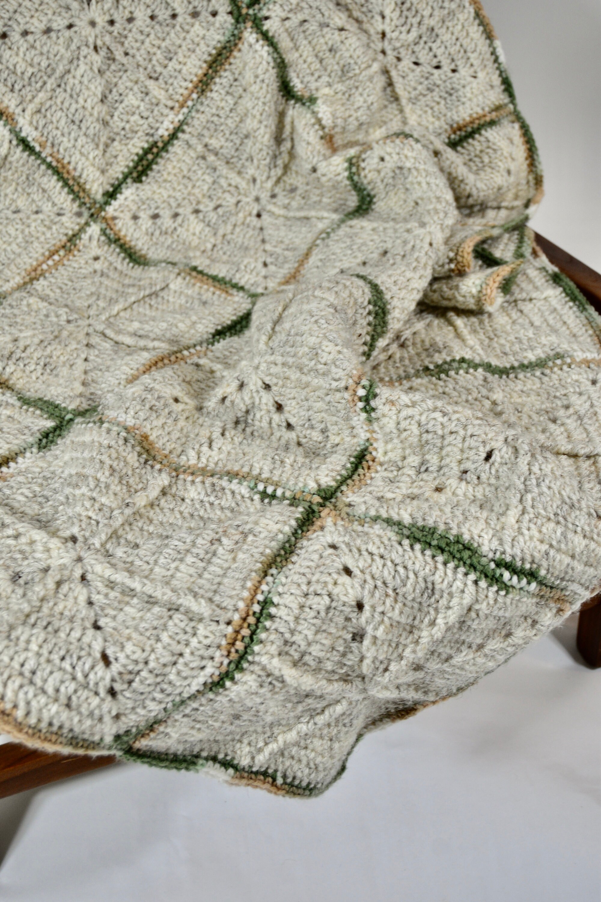 Afghan throw cashmere/ Afghan blanket/ handmade modern Afghan/ Etsy