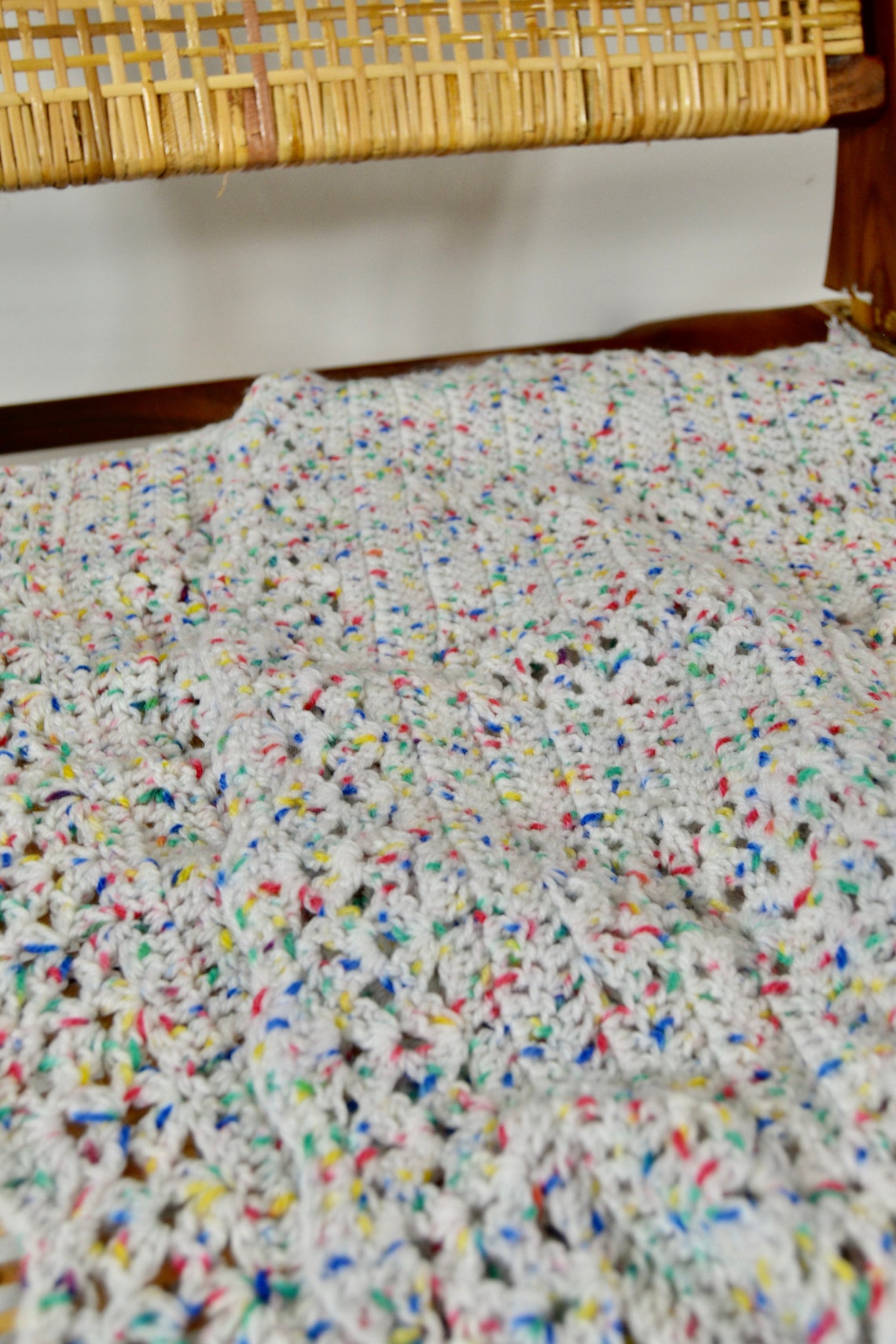 Afghan throw/ Afghan blanket/ handmade modern Afghan/ hand Etsy