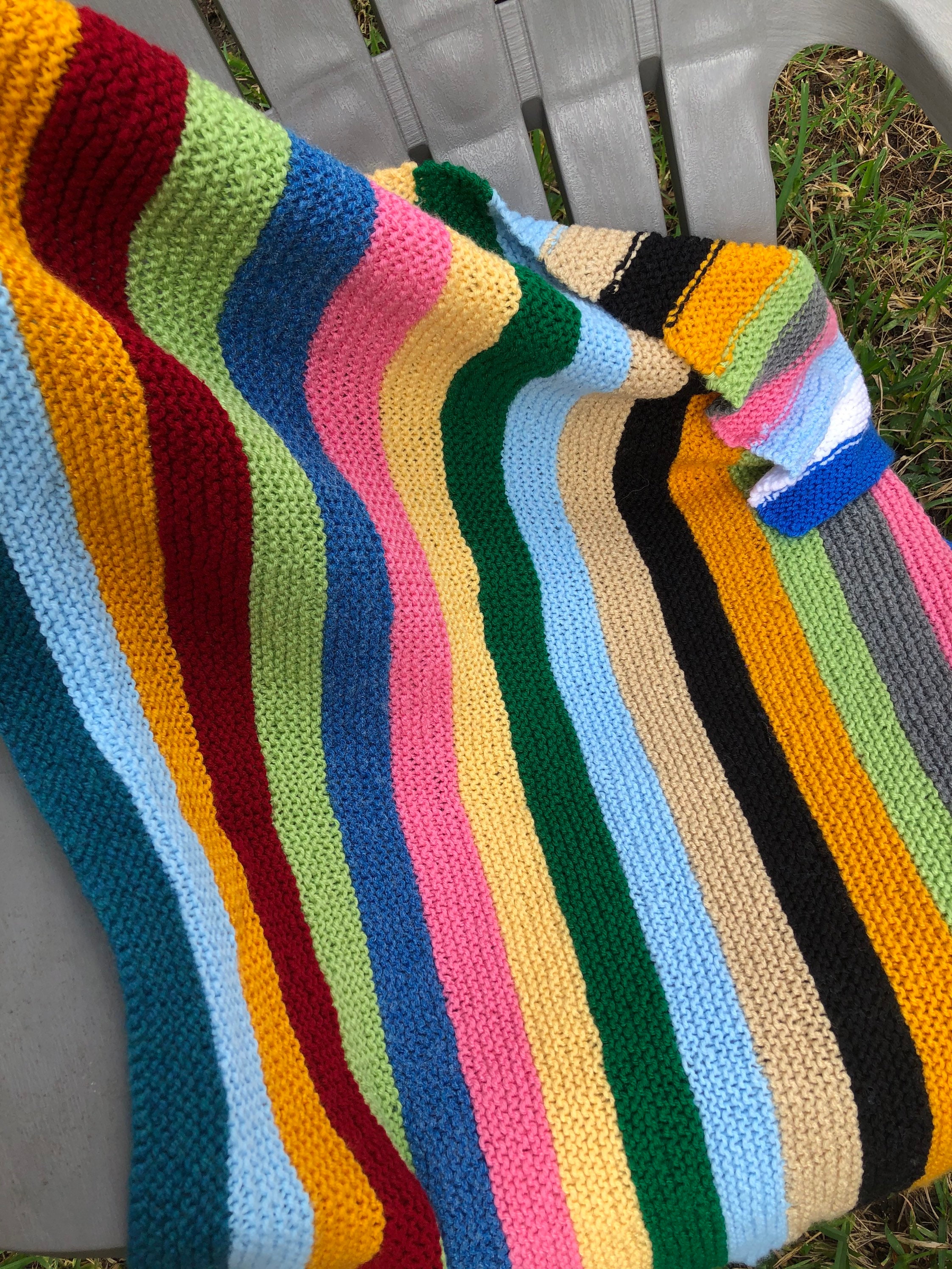 Afghan throw/ Afghan blanket/ handmade modern Afghan/ hand Etsy