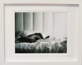 Male Nude B & W Framed Limited Edition Photography by C. Damien Fox