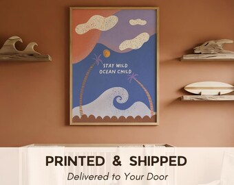 Ocean Child Nursery Print: Whimsical Kids' Room Wall Fine Art Print