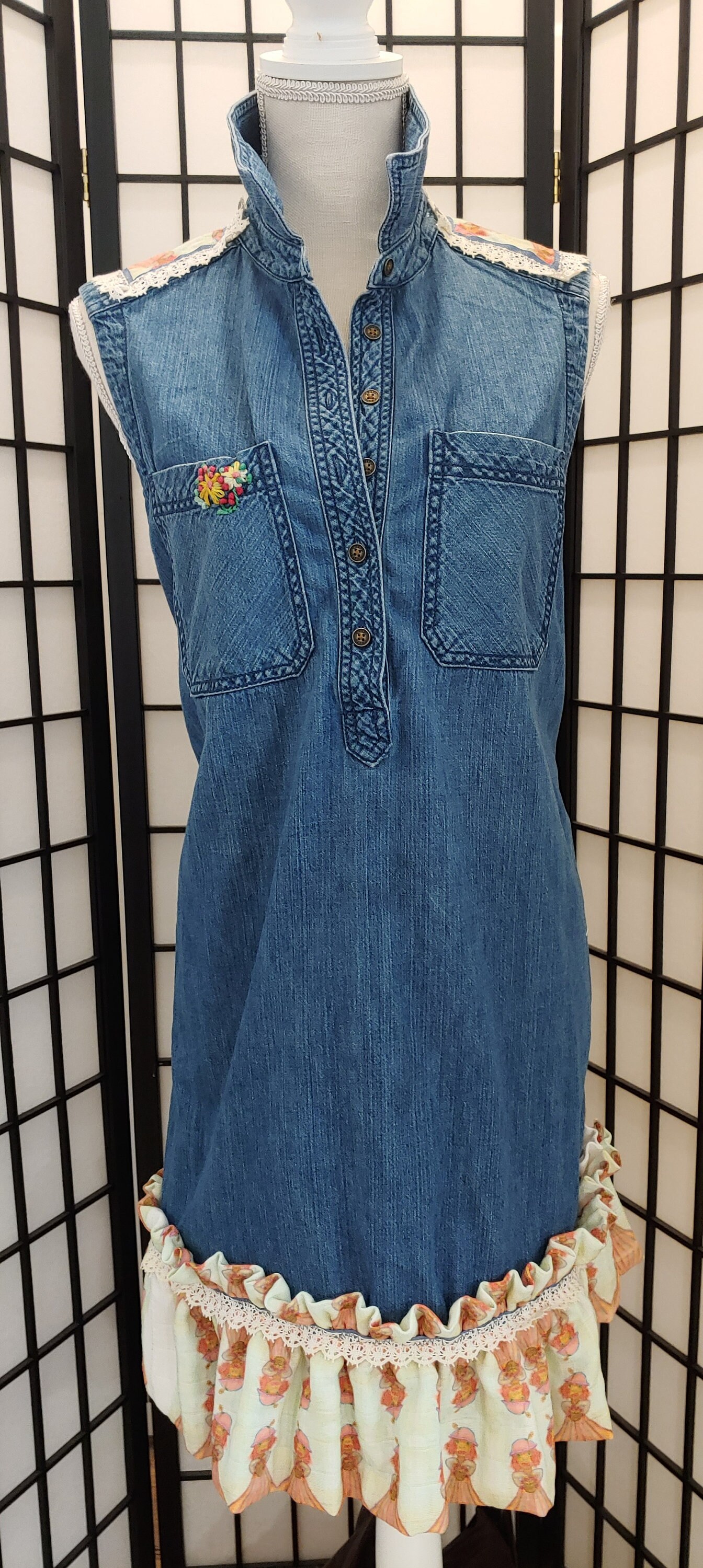 chaps denim dress