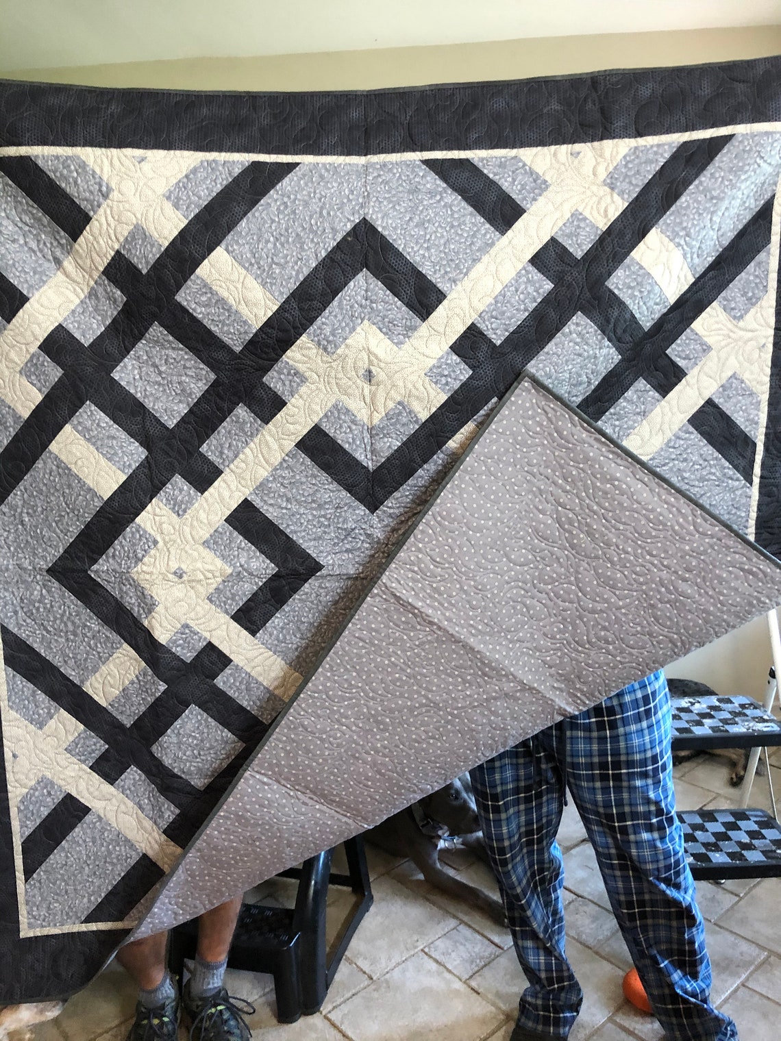 Beautiful Carpenter Square Quilt Etsy