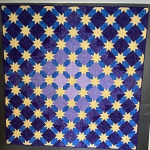 Purple hunter star quilt