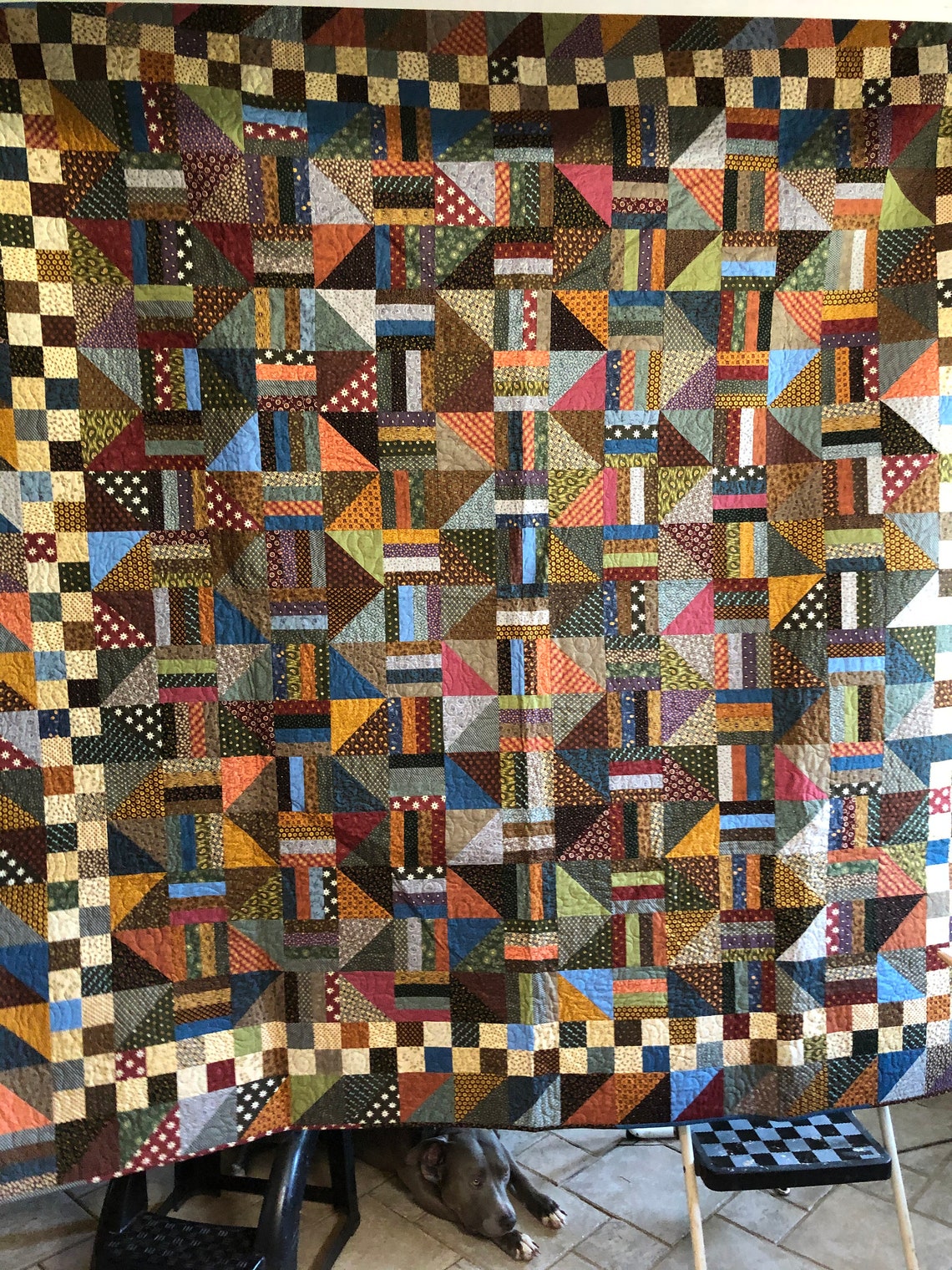 Pieced Quilt With Reproduction Fabric - Etsy