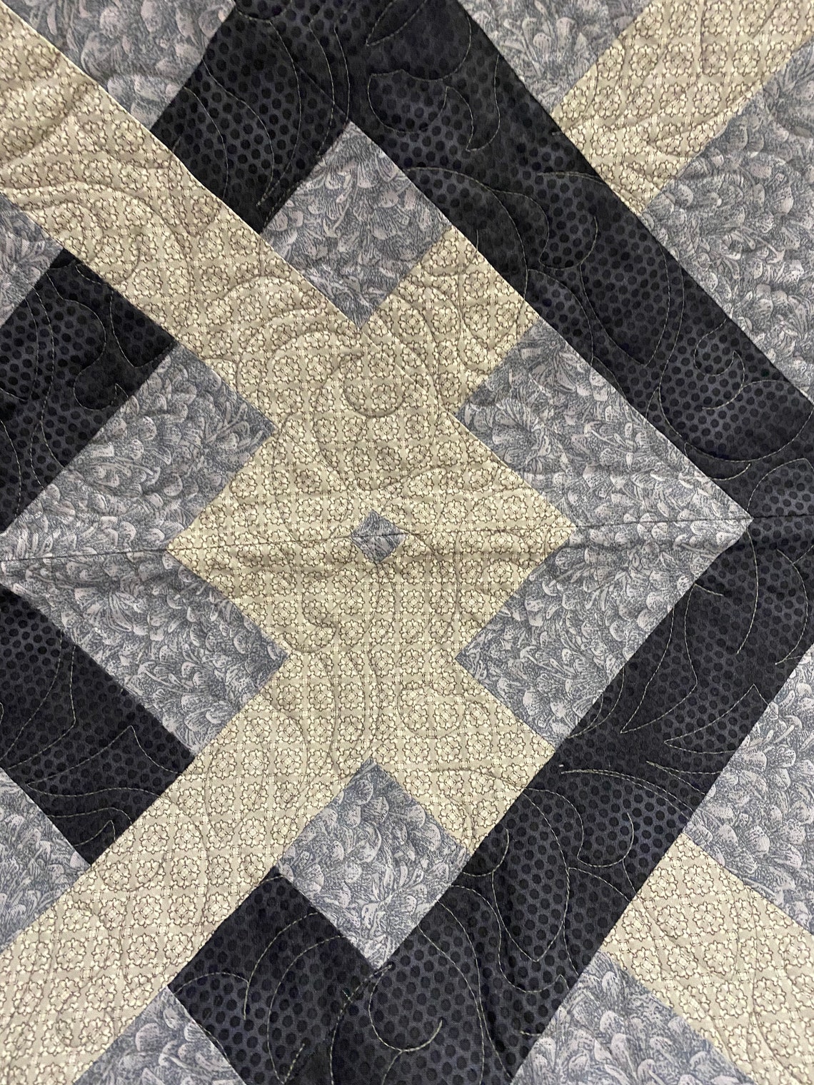 Beautiful Carpenter Square Quilt Etsy