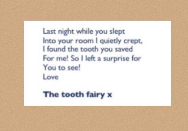 Tooth fairy kit with magical glow in the dark Tooth pot
