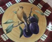 Lenox Winter Greetings Titan Design BY Catherine McChung Cider Waxwing Dinner Plate