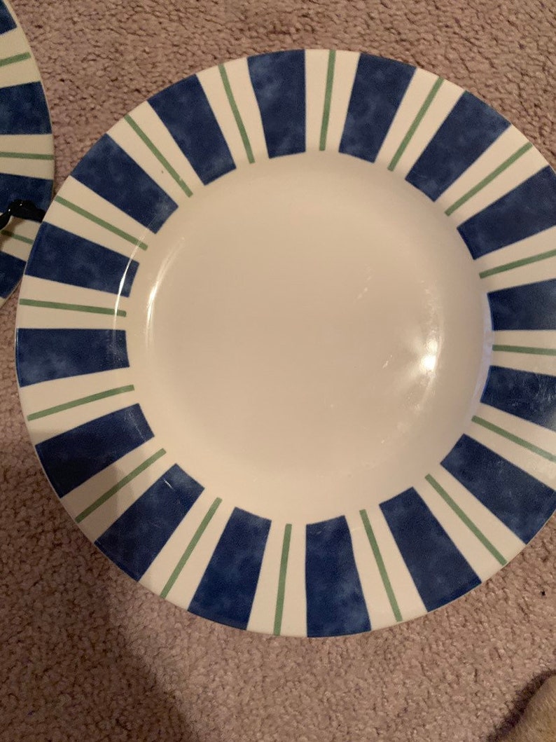 Pfaltzgraff Wyngate Stripe 7 Stoneware Salad Plates