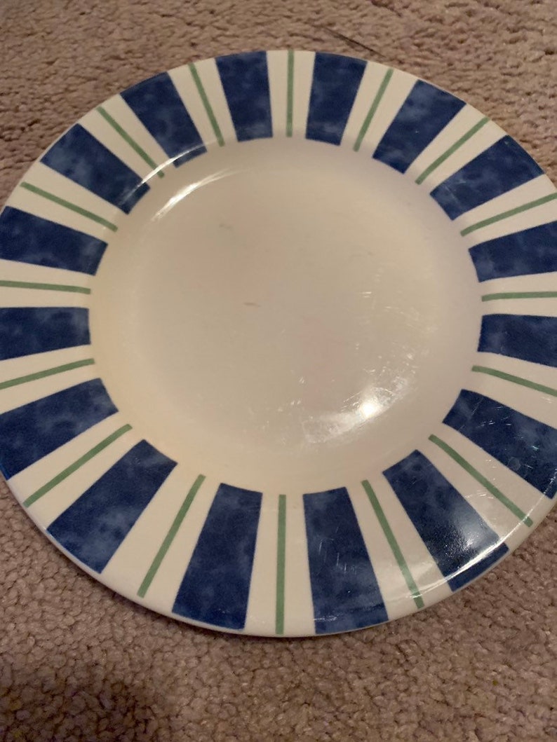 Pfaltzgraff Wyngate Stripe 7 Stoneware Salad Plates