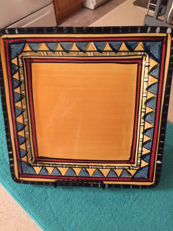 Arizona By Jcp Home Square Dinner Plate Etsy