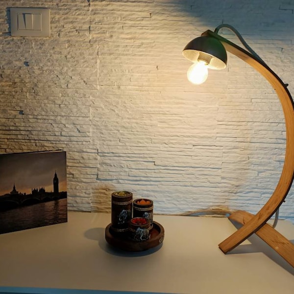 Half Moon Table Lamp Etsy