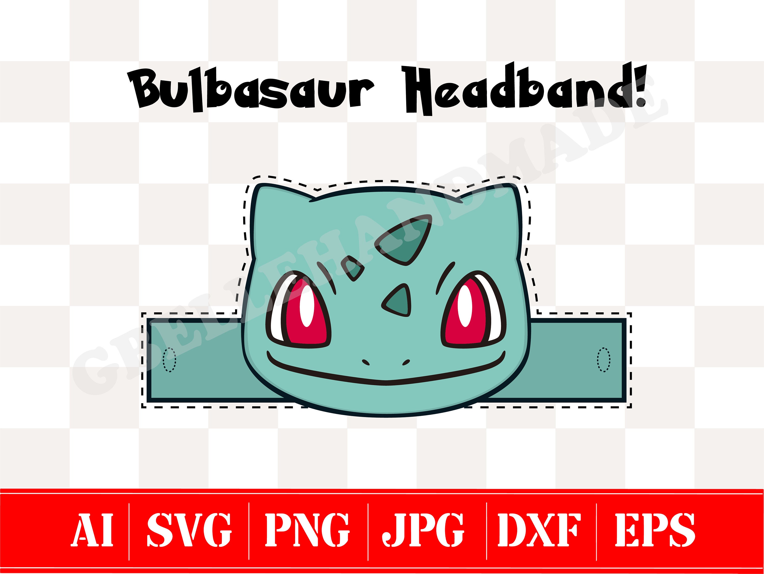 Poke Bulbasaur Layered SVG Cricut Cut File Silhouette Cameo - Inspire Uplift