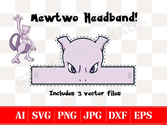 Mewtwo Pokemon SVG, Baby mewtwo SVG, Pokemon SVG