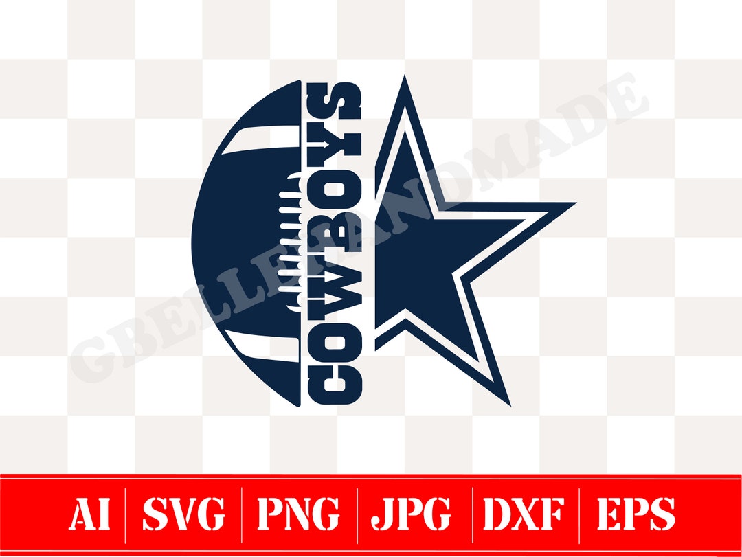 Cowboys Svg Football Team Svg Ai Eps Jpg Png Svg Dxf - Etsy