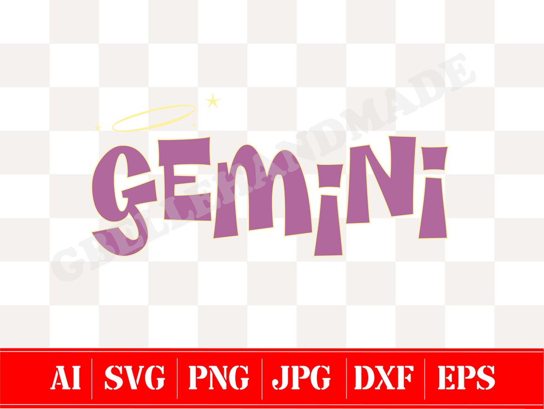 Gemini Zodiac Horoscope Baddie Font Svg Gemini Retro Y2k Svg Etsy