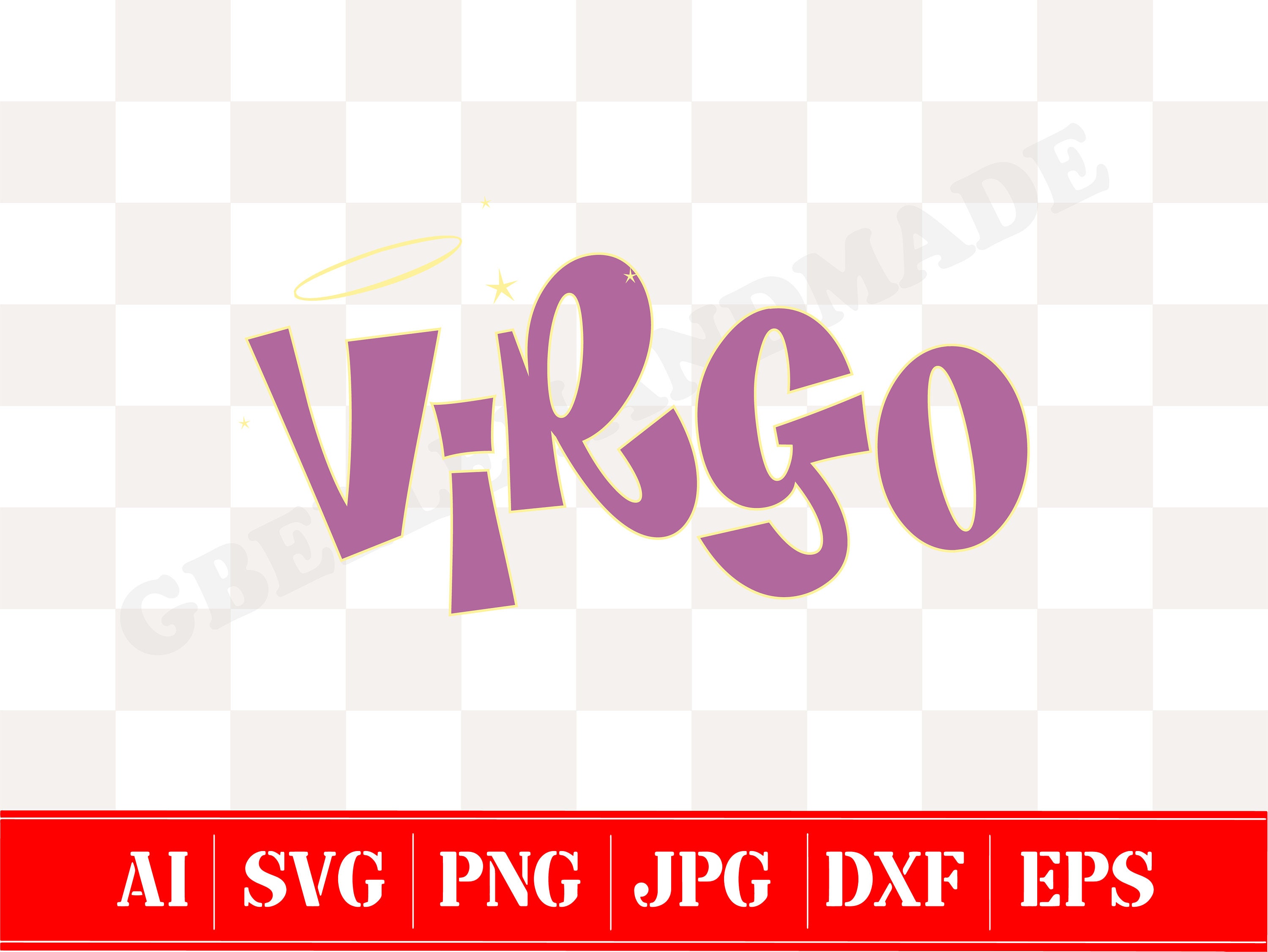 Virgo Zodiac Horoscope Baddie Font Svg Virgo Retro Y2k Svg Etsy Finland