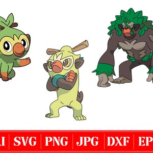 Kit Carta Pokémon Rillaboom Thwackey Grookey Espada Escudo