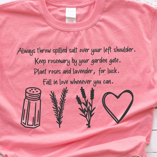 Always Throw Salt Over Your Left Shoulder SVG/PNG Digital Etsy